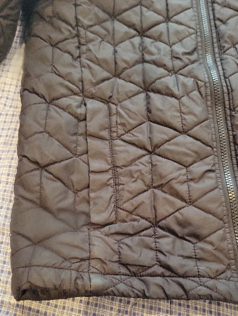 The North Face Black Quilted Jacket with Red Logo